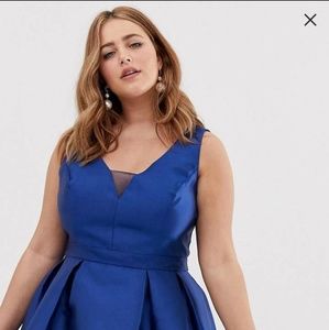 Navy blue asos truly you dress sz UK 28 US 22 24